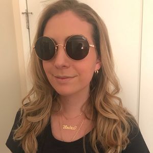 Quay Round Sunglasses (gold/Brown)